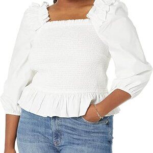 Women's Marisol Long-Sleeve Ruffle Smocked Top